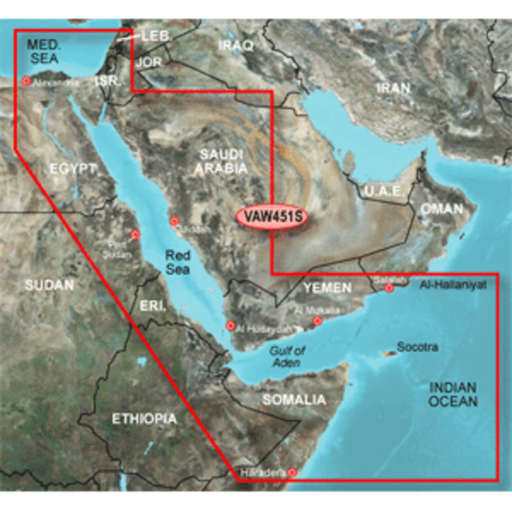 Garmin BlueChart g2 Vision HD - VAW451S - Red Sea - microSD/SD