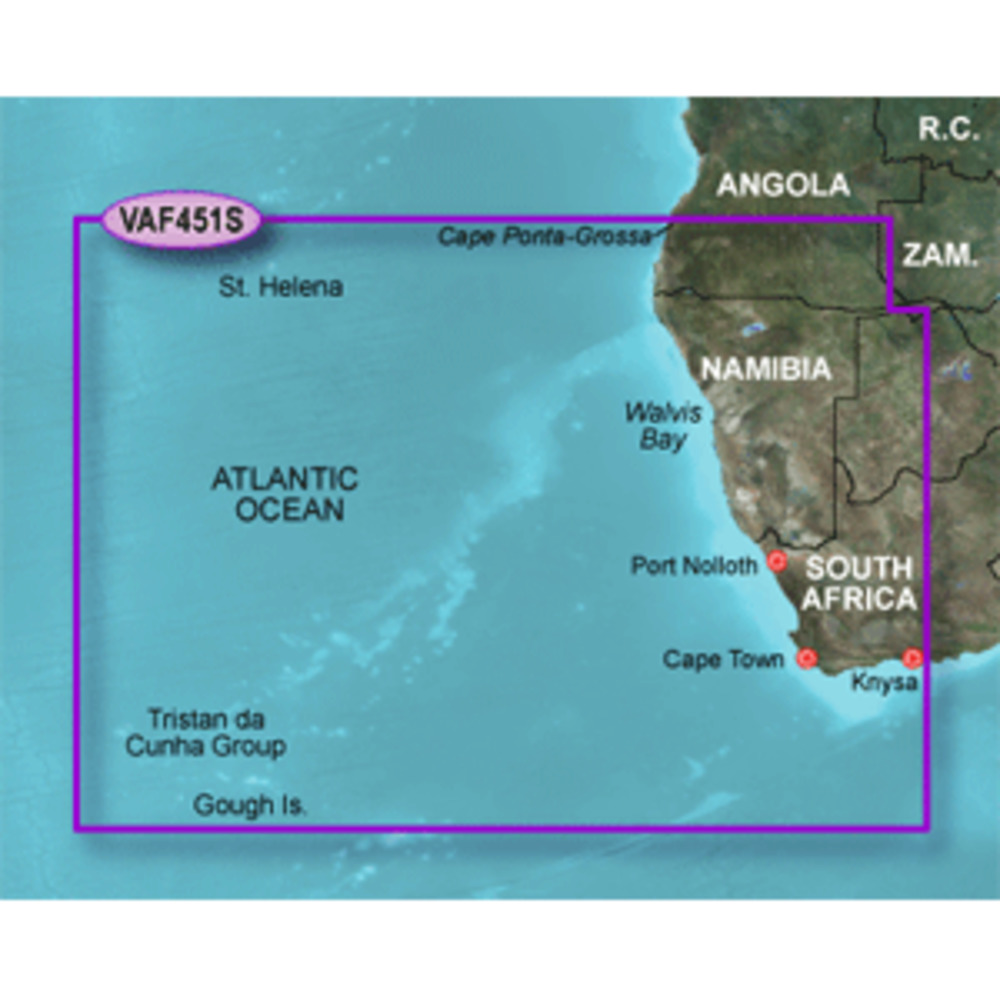 Garmin BlueChart g2 Vision HD - VAF451S - Namibia - Knysna, SA - microSD/SD