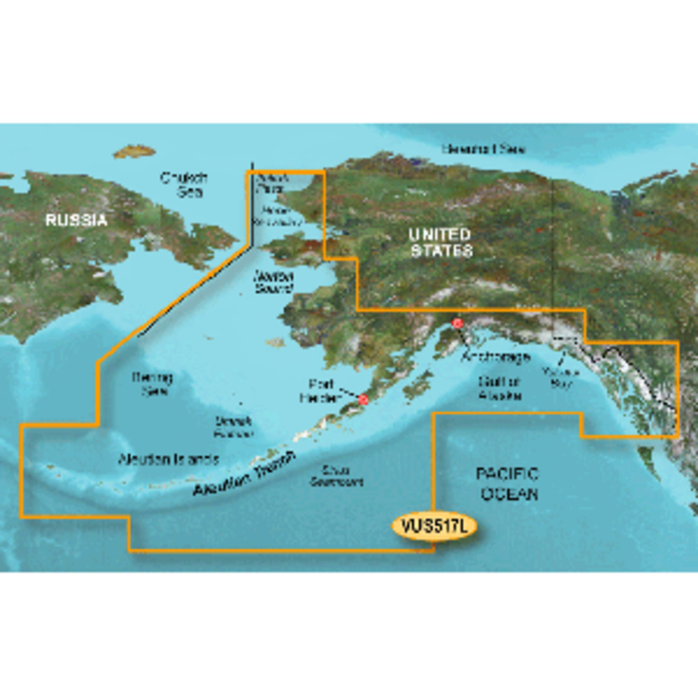 Garmin BlueChart g3 Vision HD - VUS517L - Alaska South - microSD/SD