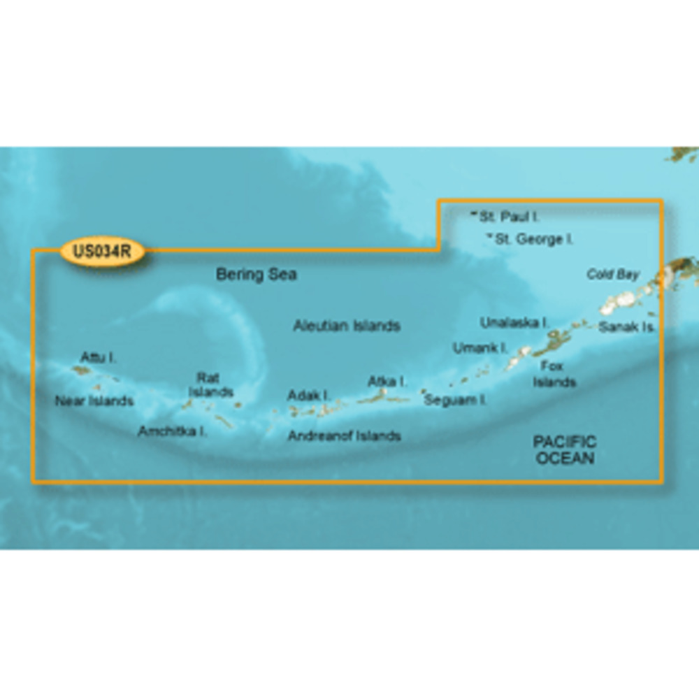 Garmin BlueChart g3 Vision HD - VUS034R - Aleutian Islands - microSD/SD
