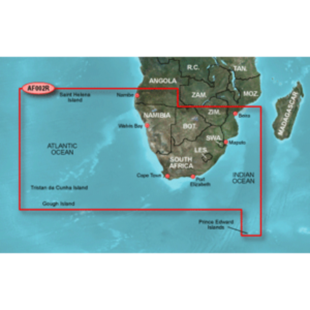 Garmin BlueChart g2 HD - HXAF002R - South Africa - microSD/SD