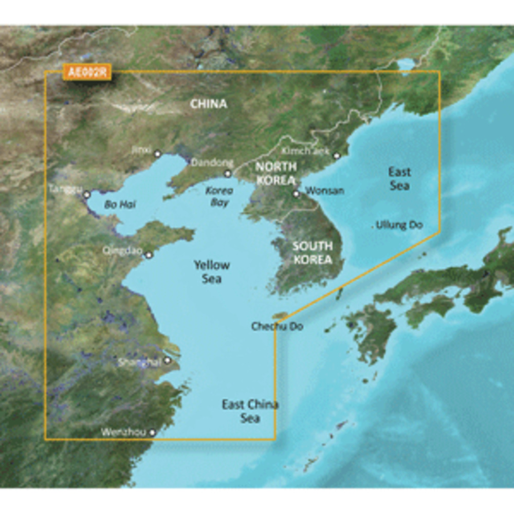 Garmin BlueChart g2 HD - HXAE002R - Yellow Sea - microSD/SD