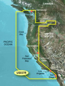 Garmin BlueChart g3 Vision HD - VUS037R - Vancouver - San Diego - microSD/SD
