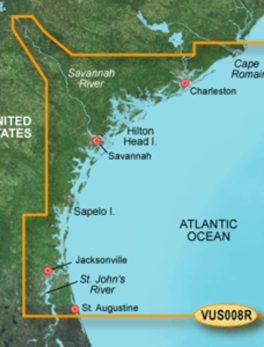 Garmin BlueChart g3 Vision HD - VUS008R - Charleston to Jacksonville - microSD/SD
