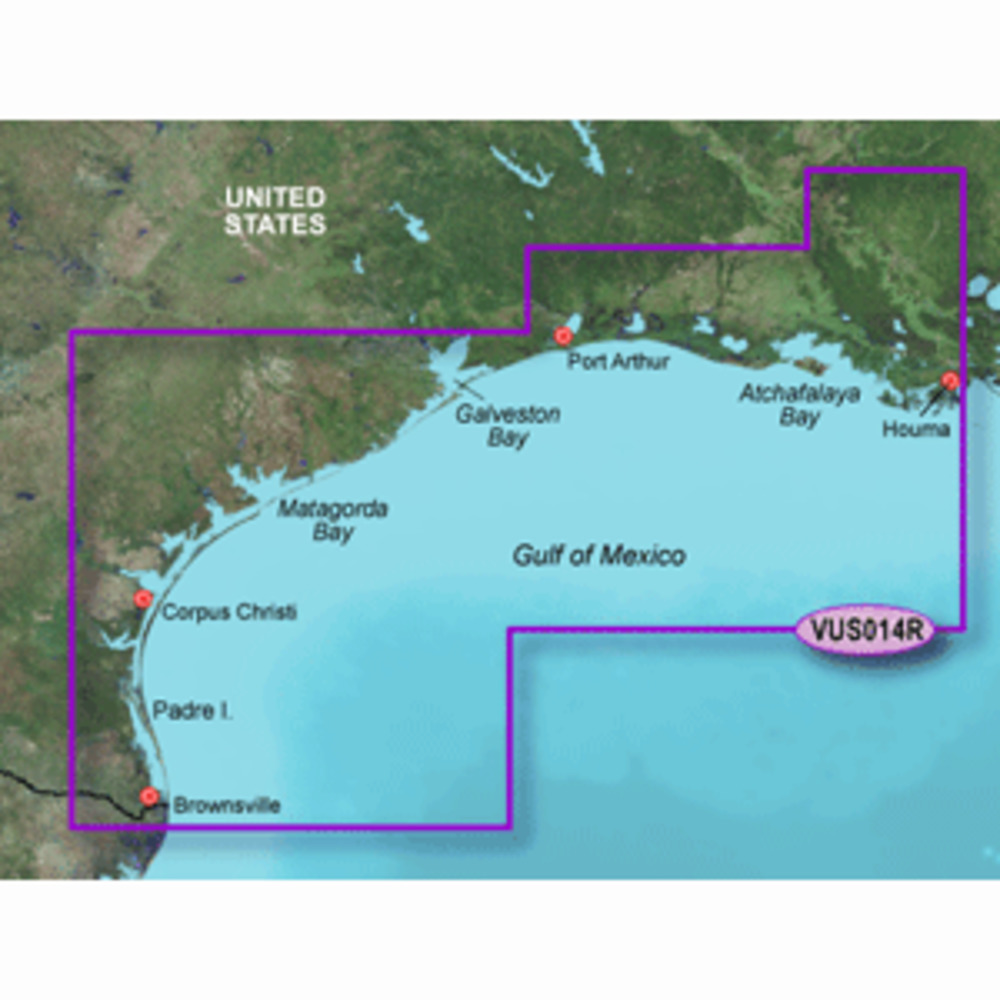 Garmin BlueChart g3 Vision HD - VUS014R - Morgan City to Brownsville - microSD/SD