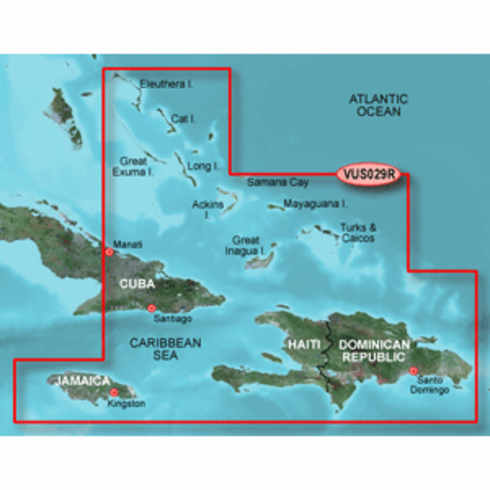 Garmin BlueChart g3 Vision HD - VUS029R - Southern Bahamas - microSD/SD