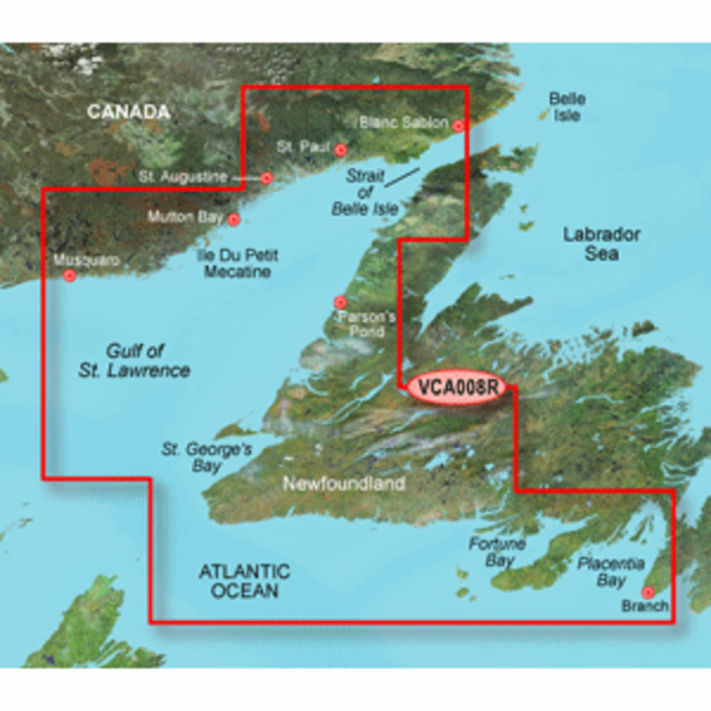 Garmin BlueChart g3 Vision HD - VCA008R - Newfoundland West - microSD/SD