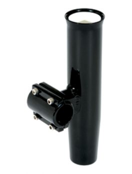 Lee's Clamp-On Rod Holder - Black Aluminum - Horizontal Mount - Fits 1.315" O.D. Pipe