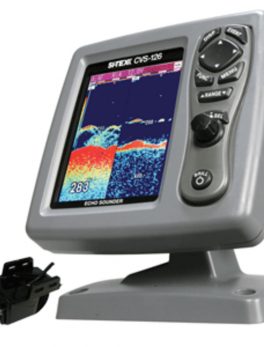SI-TEX CVS-126 Dual Frequency Color Echo Sounder w/Transom Mount Triducer 250/50/200ST-CX