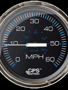 Faria Chesepeake Black SS 4" Studded Speedometer - 60MPH (GPS)