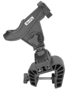 Scotty Baitcaster Rod Holder w 449 Clamp Mount Black