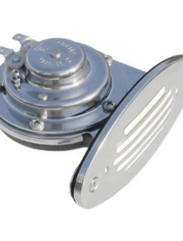 Schmitt and amp; Ongaro Mini SS Single Drop-In Horn w/SS Grill - 12v High Pitch