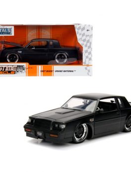 1987 Buick Grand National Matte Black 1/24 Diecast Model Car by Jada 30342