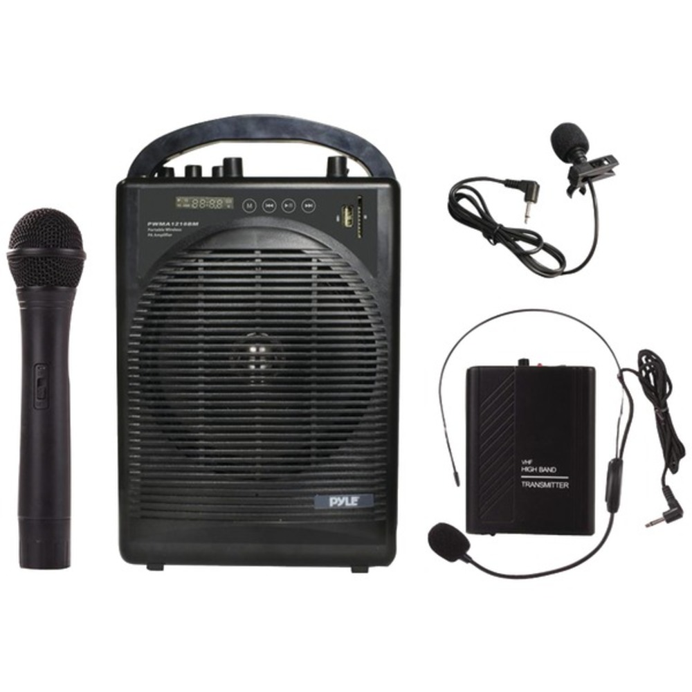 Pyle Pro PWMA1216BM Portable Bluetooth Amp and Microphone System