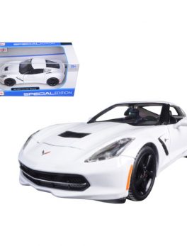 2014 Chevrolet Corvette C7 Stingray White 1/24 Diecast Model Car by Maisto 31505w