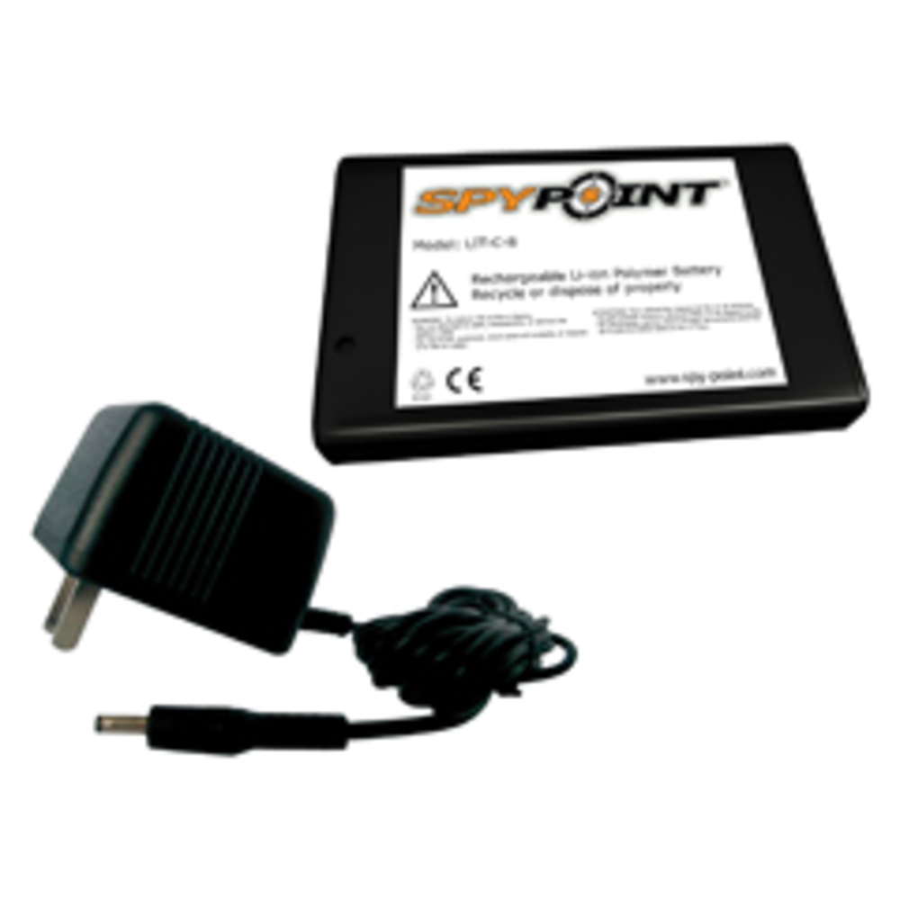 Spypoint Rechargable Lithium Battery W Ac Charger Lit-C-8