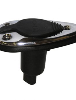Perko Threaded Collar Pole Light Mounting Base - 2 Pin - Chrome Plated
