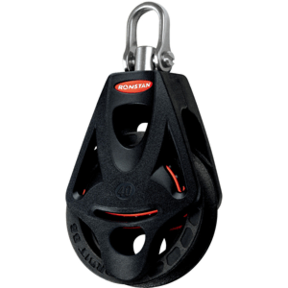Ronstan Series 40 Ball Bearing Orbit Block and #153; - Single - Becket - Swivel Head