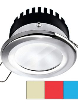 i2Systems Apeiron Pro A503 - 3W - Round -Cool White/Red/Blue - Round - Chrome Finish