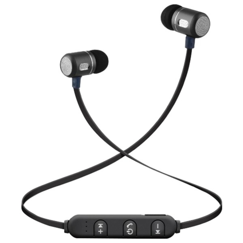 Naxa NE-966 Bluetooth Isolation Earphones with Metal Magnet, Microphone and Remote
