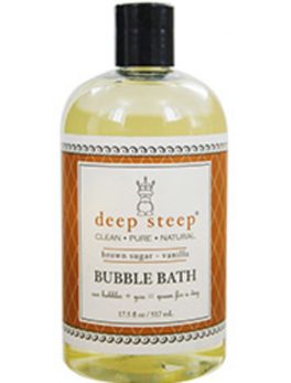 Deep Steep Brown Sugar-vanilla Organic Bubble Bath 17 Oz For Anyone