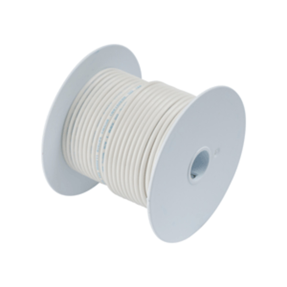 Ancor White 12 AWG Tinner Copper Wire - 100"