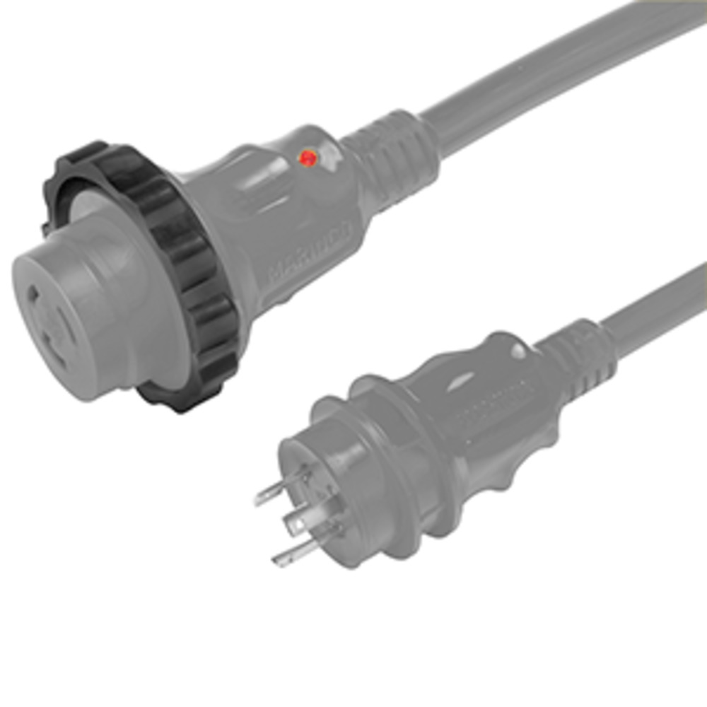 Marinco 30A 125V Shore Power Cord - Gray - 25"