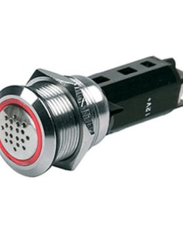 Marinco 12V Buzzer w/Warning Light - Red