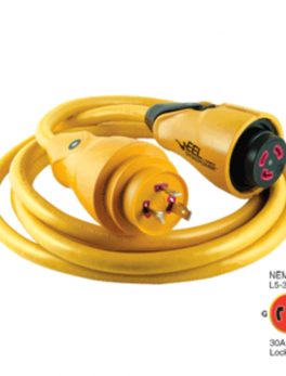 Marinco CS30-12 EEL 30A 125V Shore Power Cordset - 12" - Yellow