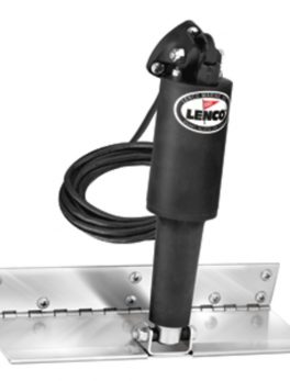 Lenco 4" x 12" Limited Space Trim Tab Kit w/o Switch Kit 12V - Electro-Polished - Standard Actuator
