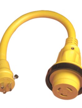 Marinco Pigtail Adapter Plus - 30A Female To 15A Male
