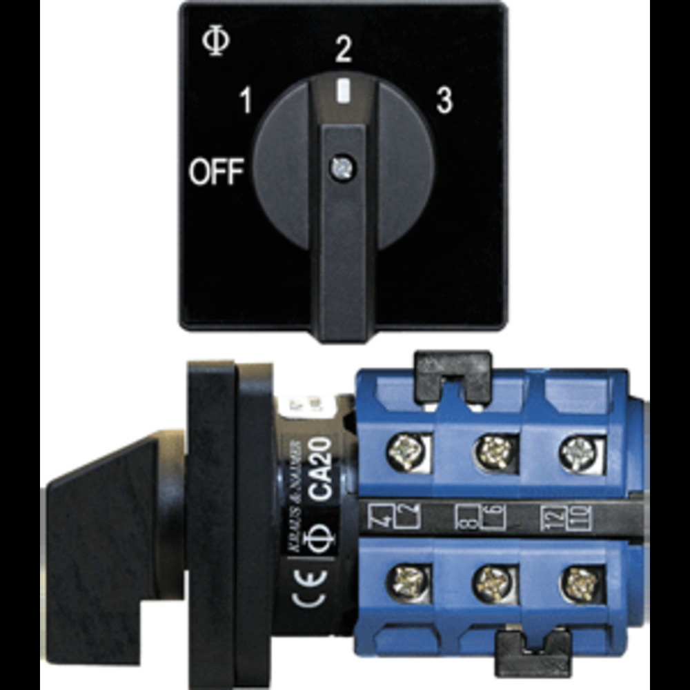 Blue Sea 9010 Switch, AV 120VAC 32A OFF +3 Positions