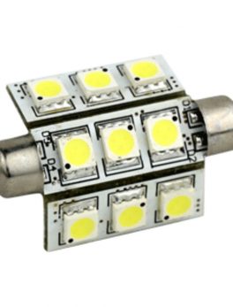 Lunasea 3-Sided 9 LED Festoon - 10-30VDC/2W/141 Lumens - Warm White