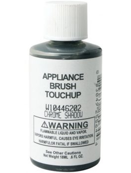No Logo W10446202 Appliance Brush-on Touch-up Paint (Chrome Shadow)
