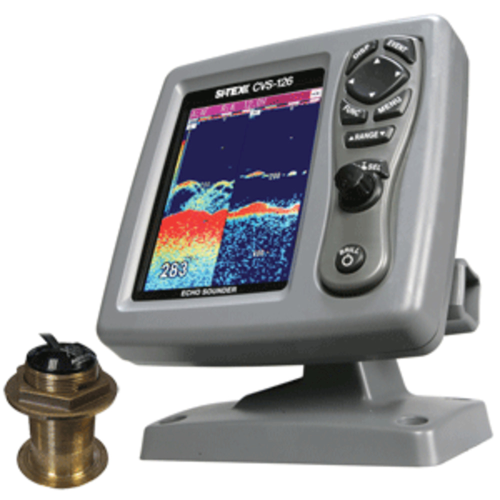 SI-TEX CVS-126 Dual Frequency Color Echo Sounder w/B60 20 and deg; Transducer B-60-20-CX