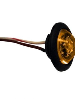 Innovative Lighting 1" Round LED "Shortie" Livewell/Bulkhead Light - Amber LED/Black Grommet - 7 Lumens
