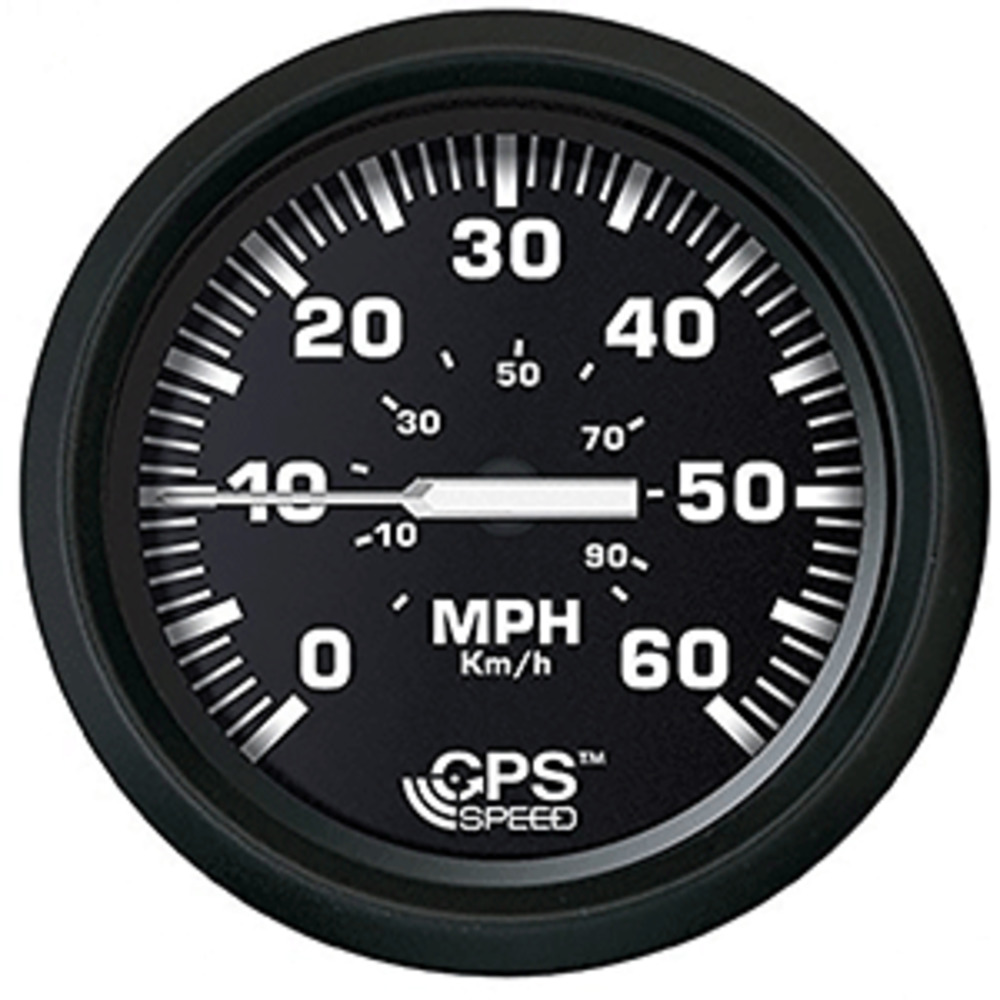 Faria Euro Black 4" Speedometer 60MPH -GPS