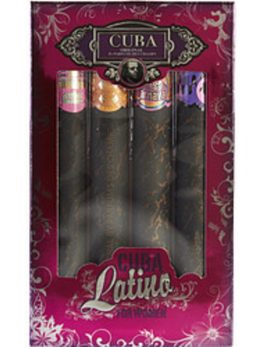 Cuba Latino Variety 4 Piece Mini Variety With Cuba Copacabana and Carnaval and Cactus and Maya and All Are Eau De Parfum Spray 1.17 Oz For Women