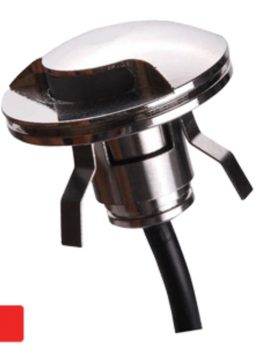 Lunasea Stainless Waterproof Courtesy Light - 10-40VDC - Red