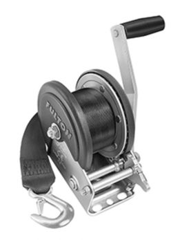 Fulton 1500lb Single Speed Winch w/20 and #39; Strap and amp; Cover