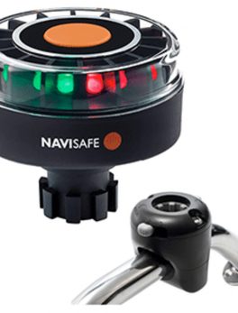Navisafe Navilight Tricolor 2NM w/Navibolt Base and amp; Rail Mount - Black