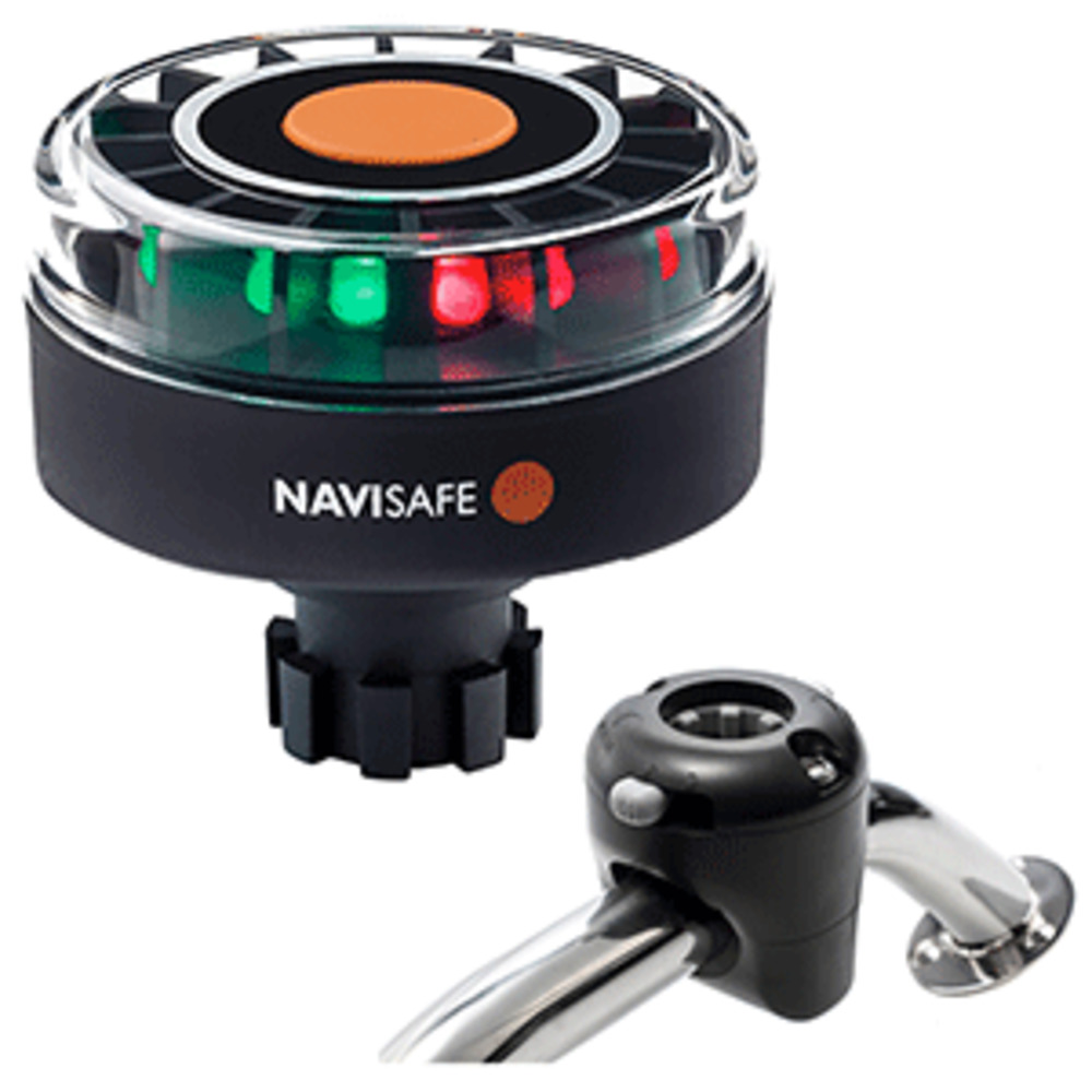 Navisafe Navilight Tricolor 2NM w/Navibolt Base and amp; Rail Mount - Black