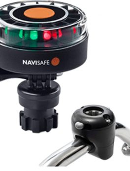 Navisafe Navilight 2NM Tricolor w/Navimount Base and amp; Rail Mount - Black