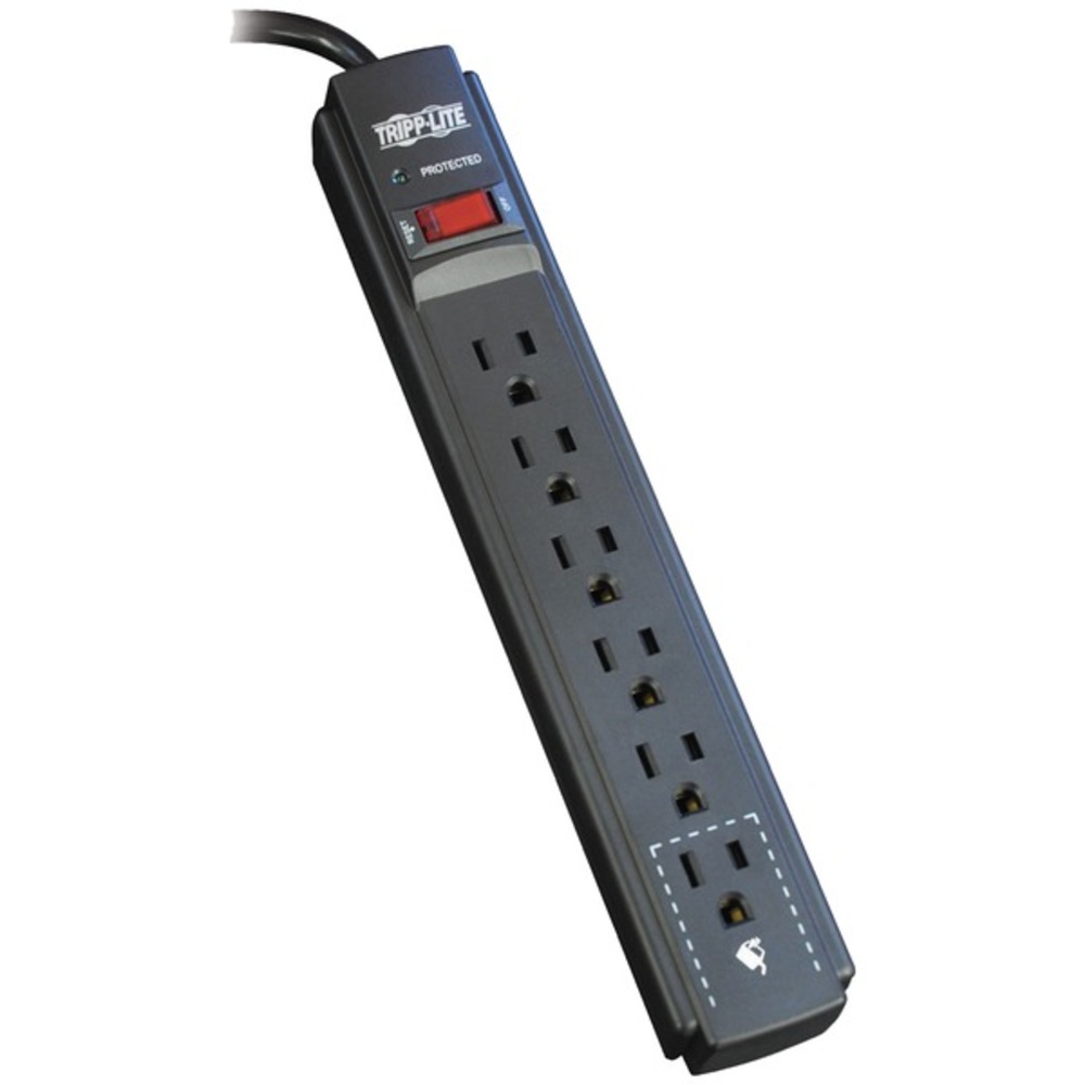 Tripp Lite TLP615B Protect It! 6-Outlet Surge Protector (15ft Cord, Black)