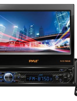Pyle PLTS78DUB 7" Single-DIN In-Dash DVD Receiver with Motorized Fold-out Touchscreen and Bluetooth