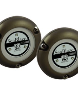 Lumitec SeaBlaze Mini - Underwater Light - Pair - Brushed Finish - Blue Non-Dimming