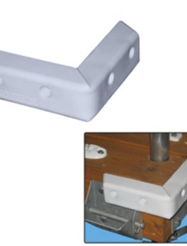 Dock Edge Protect and #153; Corner HD 16" PVC Dock Bumper