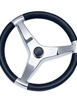 Schmitt and amp; Ongaro Evo Pro 316 Cast Stainless Steel Steering Wheel - 13.5"Diameter
