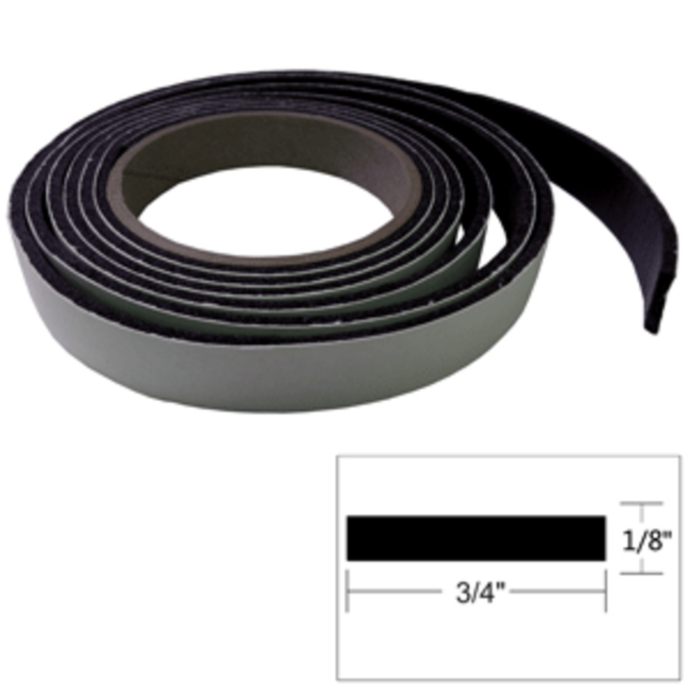 TACO Hatch Tape 8'L x and #8539;"H x and #190;"W - Black