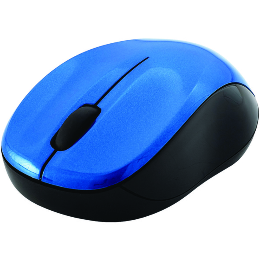 Verbatim 99770 Silent Wireless Blue-LED Mouse (Blue and Black)